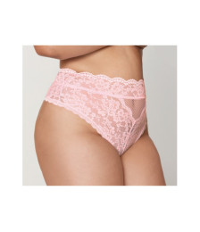 String grande taille dentelle taille haute rose - DG1477XPNK
